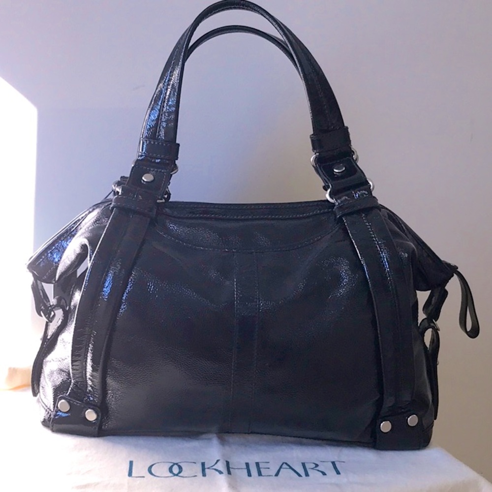 Lockheart Black Doctor Bag Patent Leather - Picture 3 of 15